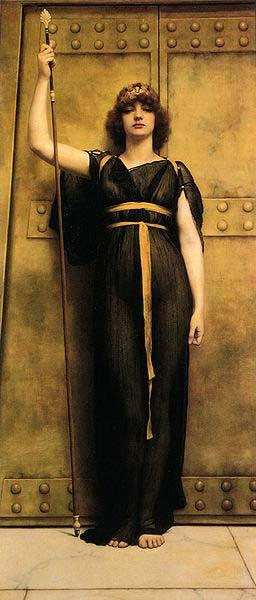 John William Godward A Priestess oil painting image